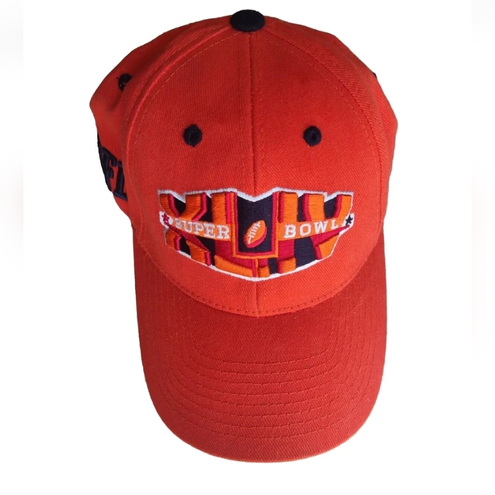 NFL Hat Mens OS Orange South Florida Team Apparel 2010 Super Bowl Football